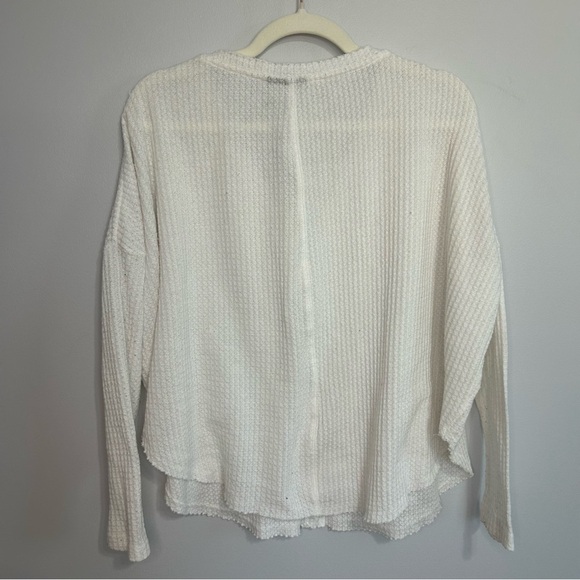Urban Outfitters Out From Under White Button Down Off-the-Shoulder Sweater XS - Picture 7 of 8